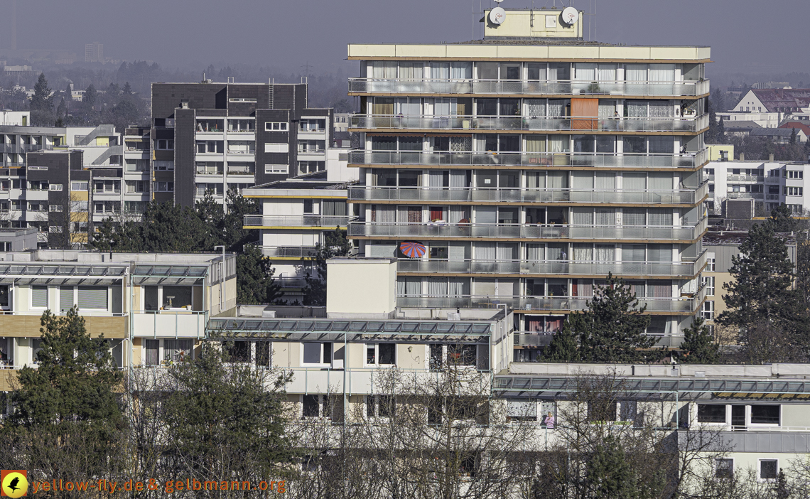 19.01.2025 - das Marx-Zentrum und Wohnanlage am Karl-Marx-Ring in Neuperlach